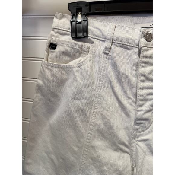 KanCan White Wide Leg High Waisted Button Fly Jeans Size 9/28 - Picture 5 of 12